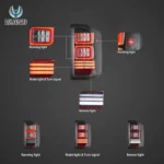 2014-2018 Silverado Tail lights Replacement With Square LED - Image 3