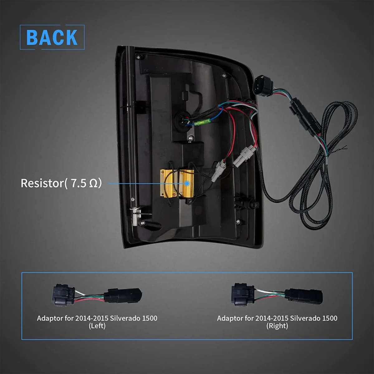 2014-2018 Silverado Tail lights Replacement With Square LED - Image 7