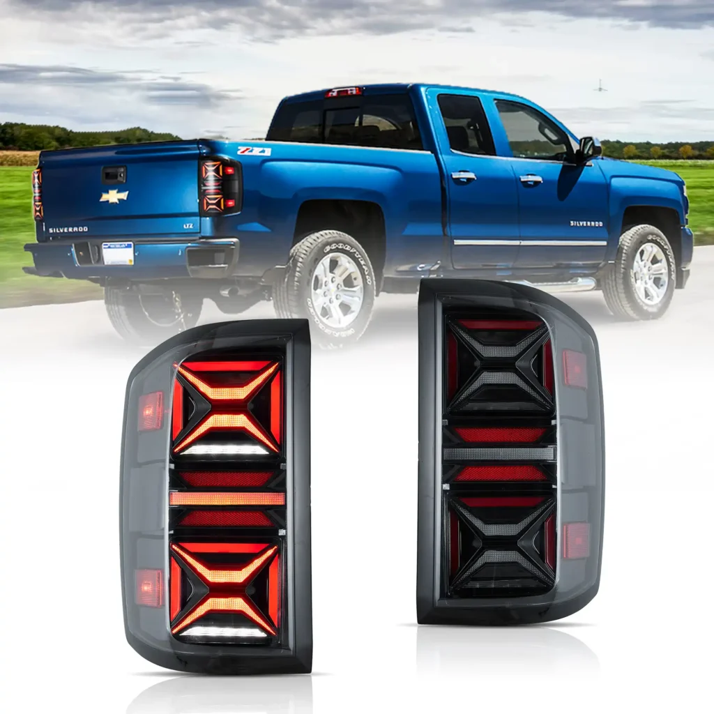 2014 Silverado Tail lights (14-18) Upgrade X shape Full LED