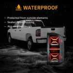 14-18 Silverado Tail lights Upgrade X shape Full LED - Image 9