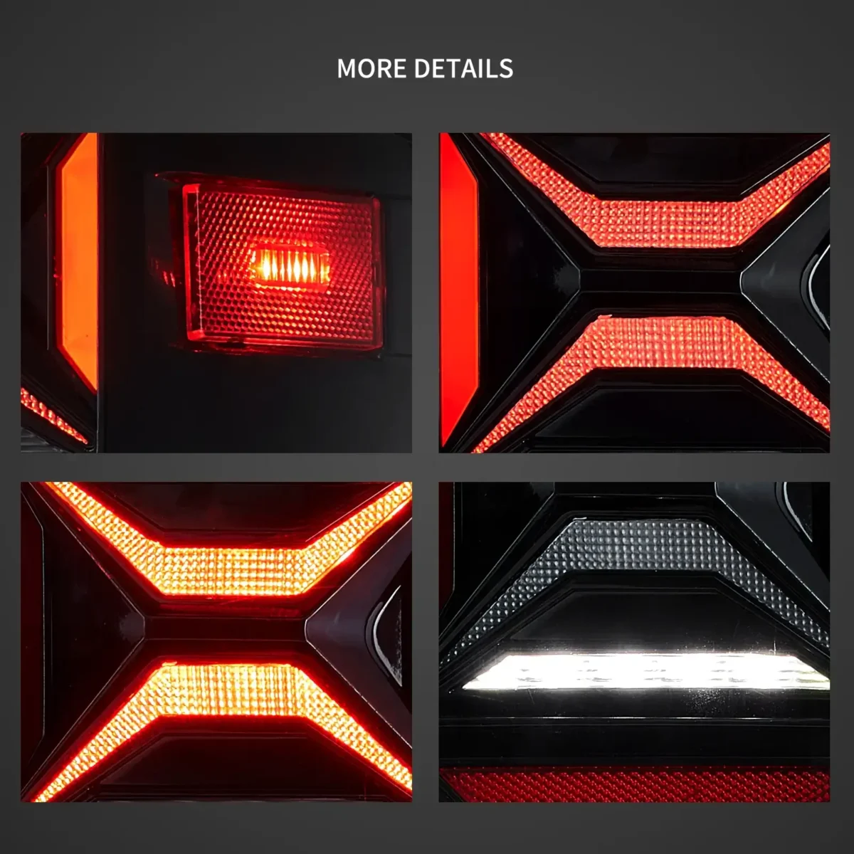 14-18 Silverado Tail lights Upgrade X shape Full LED - Image 4