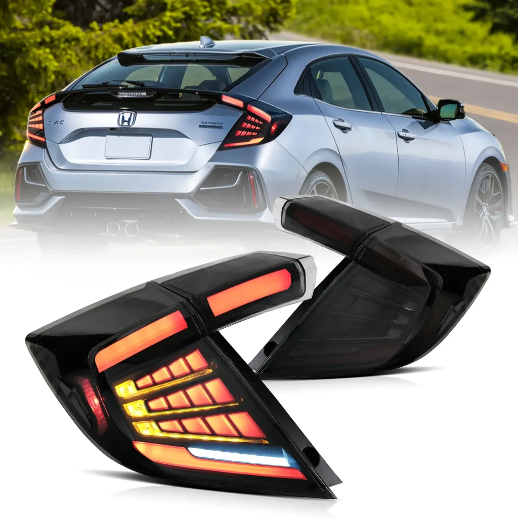 2016-2021 Honda Civic Tail lights For Hatchback Replacement Full LED