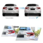 2018-2022 Honda Accord Tail lights Assembly Dynamic LED Sequential Before and After