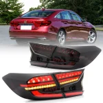 2018-2022 Honda Accord Tail lights Assembly Dynamic LED Sequential Smoked