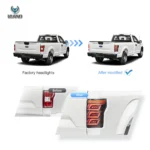 2018 F150 Tail lights (15-20) Upgrade To Cool LED Style Before and After