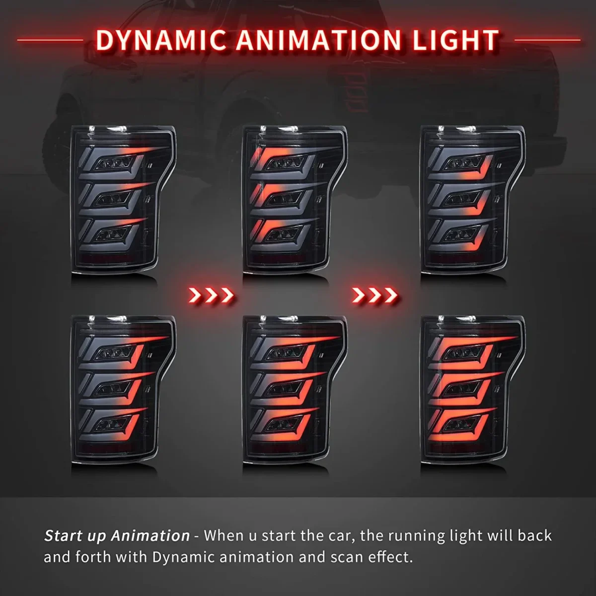 2018 Ford F150 Tail lights (15-20) Upgrade To Cool LED Style - Image 4