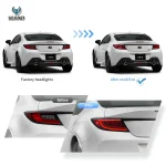 2022 BRZ Tail lights Aftermarket Full LED Sequential Before and After