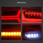 Evo X Vland Tail lights Custom Inverted Y Style Detail