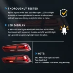 Evo X Vland Tail lights Replacement With Flake Style - Image 12