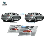 Evo X Vland Tail lights Replacement With Flake Style Before and After