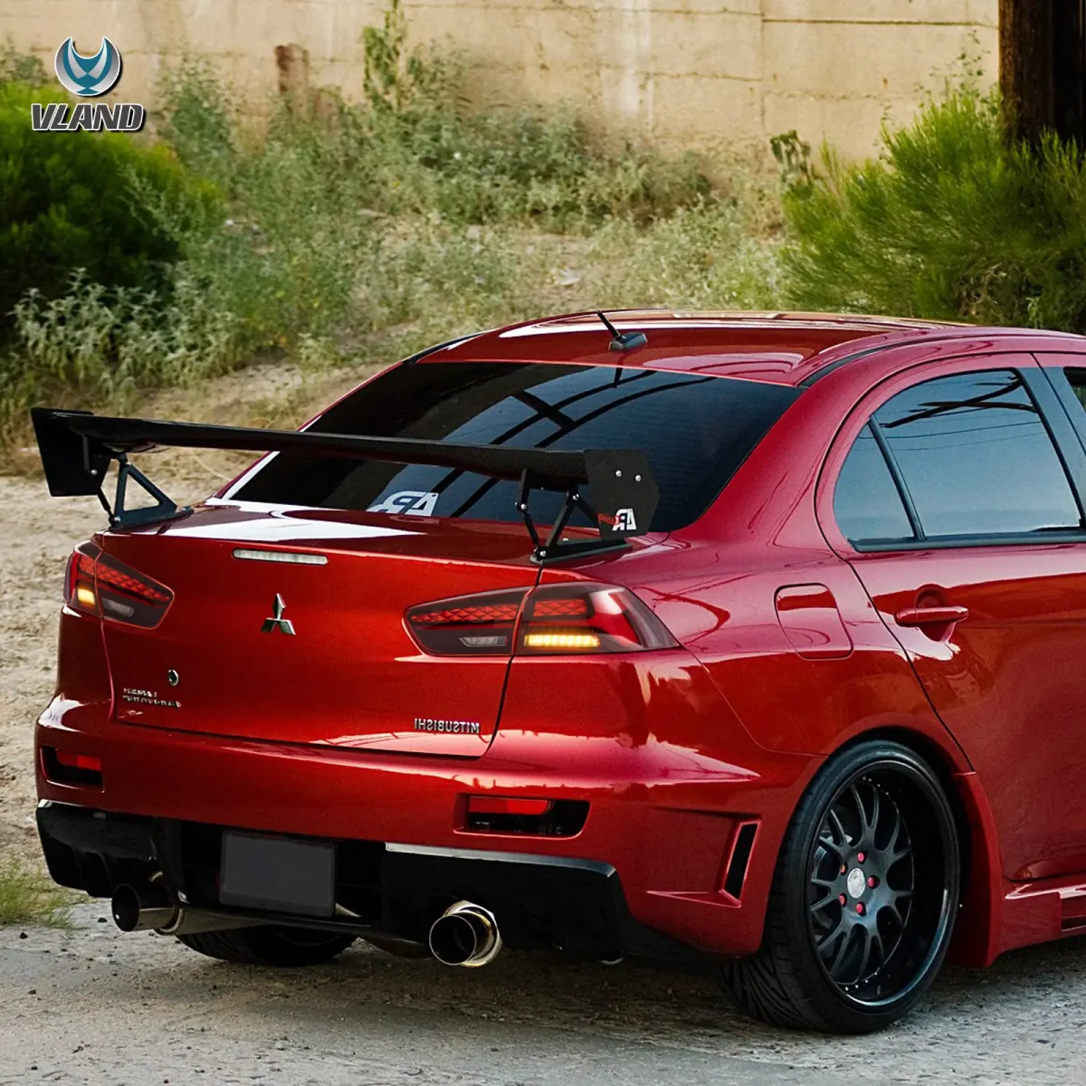 Evo X Vland Tail lights Replacement With Flake Style - Image 7