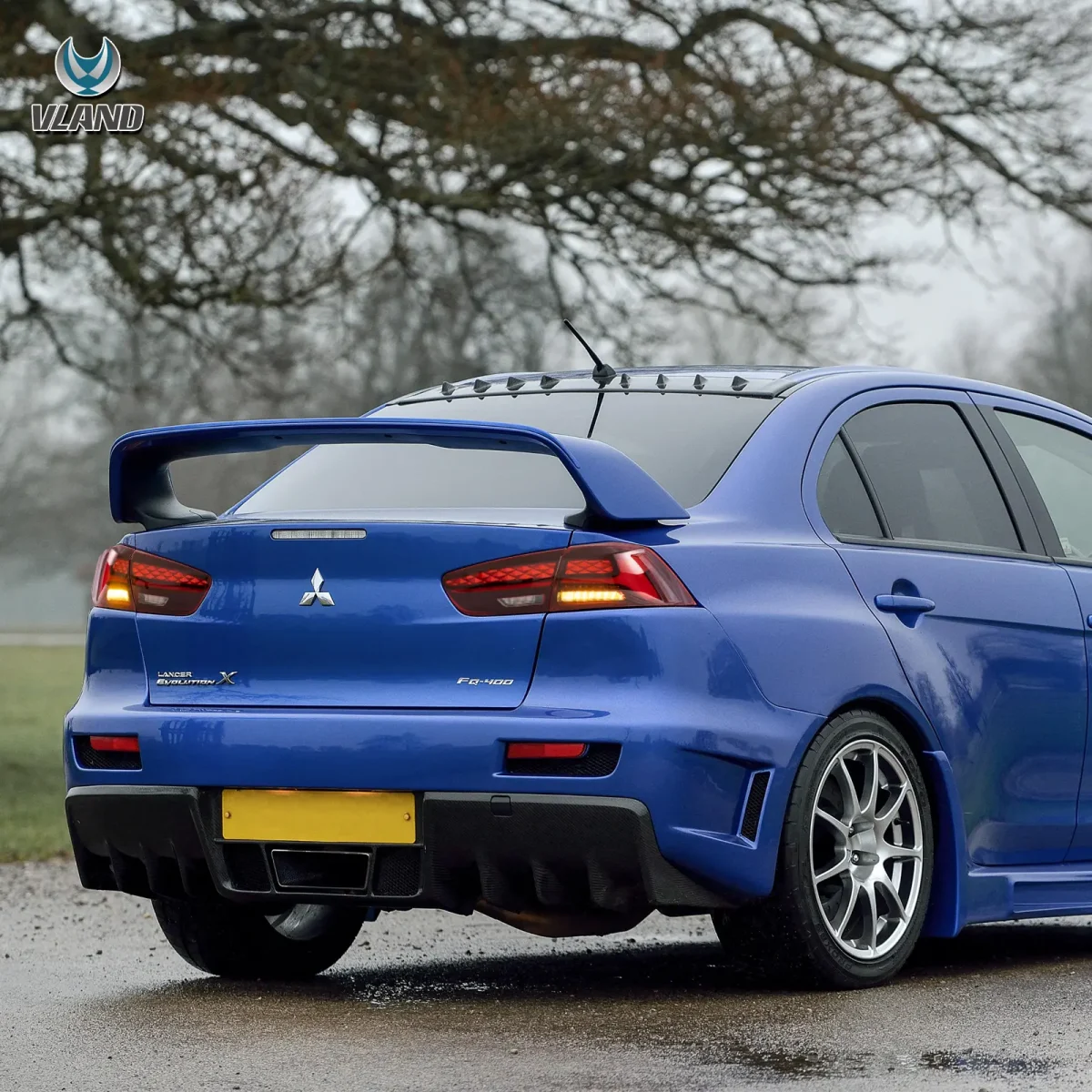 Evo X Vland Tail lights Replacement With Flake Style - Image 8