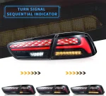 Evo X Vland Tail lights Replacement With Flake Style Sequential turn signal