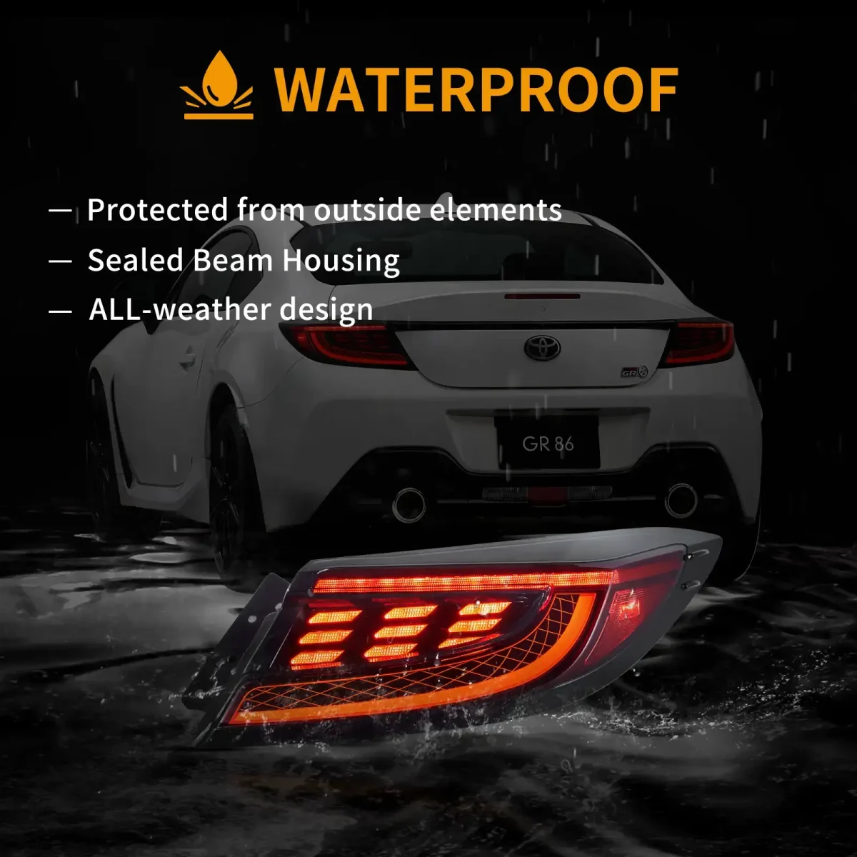 GR86 Aftermarket Tail lights (21-up) With Full LED - Image 10