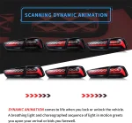 Lancer Evo x LED tail lights Upgrade with Flake Style Dynamic Animation Light