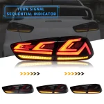 Tail lights Evo X Aftermarket With Dynamic Blade Style Sequential Turn Signal Smoked