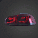 MK6 GTI LED Tail lights Customized Kit Dynamic Display Red Smoked