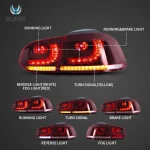 MK6 GTI LED Tail lights Customized Kit Function Show RC