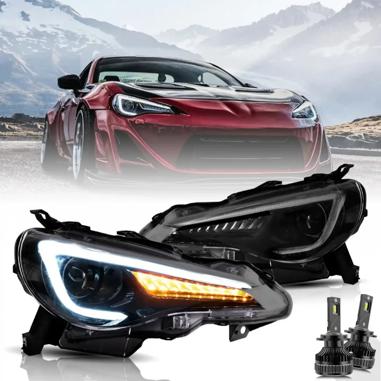 Vland FRS Headlights 12-20 Replacement With LED Sequential with Led bulbs