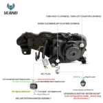 Vland FRS Headlights 12-20 Replacement With LED Sequential Wiring Harness