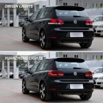 Vland MK6 Gti Tail lights Golf Replacement With GTS Style Before and After