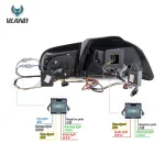 Vland MK6 Gti Tail lights Golf Replacement With GTS Style Wiring Harness