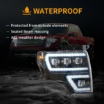 2009-2014 F150 Headlights LED Projector With Sequential - Image 11
