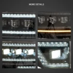 2009-2014 F150 Headlights LED Projector With Sequential Detail