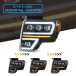 2009-2014 F150 Headlights LED Projector With Sequential - Image 4