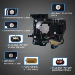 2009-2014 F150 Headlights LED Projector With Sequential Wiring Harness