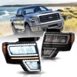 2009 F150 Headlights (09-14) With LED Sequential Reflection Bowl A