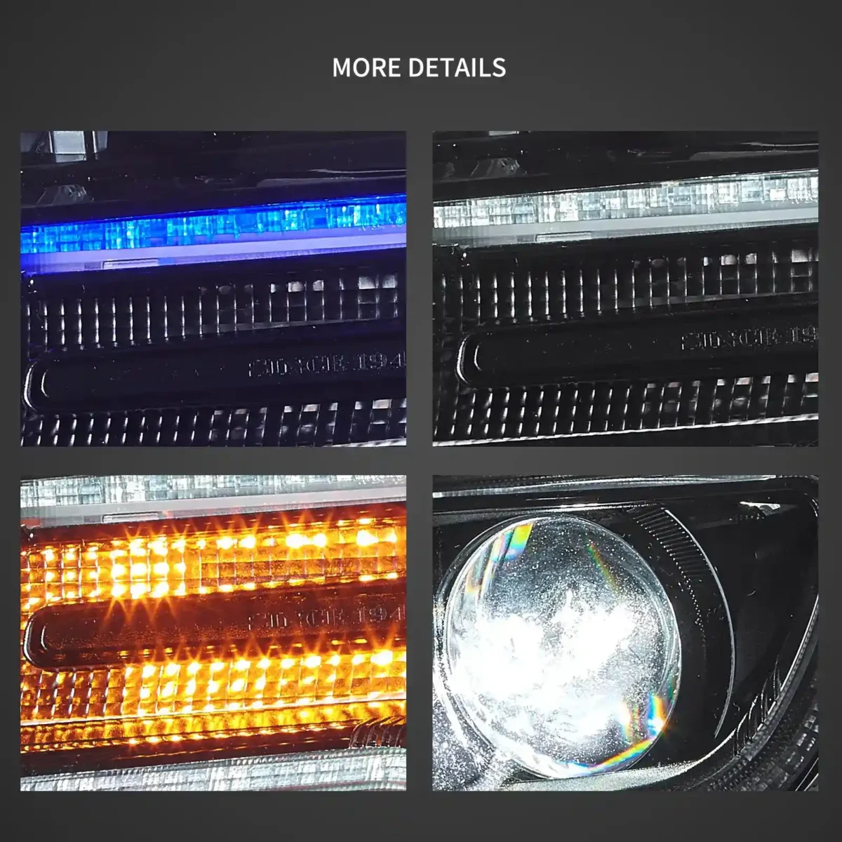 2011 Jeep Grand Cherokee Headlight assembly (11-13) With LED Projector Detail