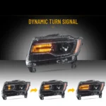 2011 Jeep Grand Cherokee Headlight assembly (11-13) With LED Projector Sequential Turn Signal