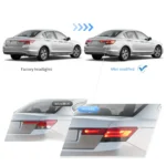 2008-2012 Honda Accord Tail light 3D Full LED Assembly Before and After