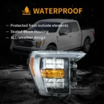 21-24 Ford F150 Headlights With LED Reflection Bowl - Image 12