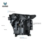 2021 Ford F150 Headlights (21-24) Replacement With LED Reflection Bowl Wiring Harness