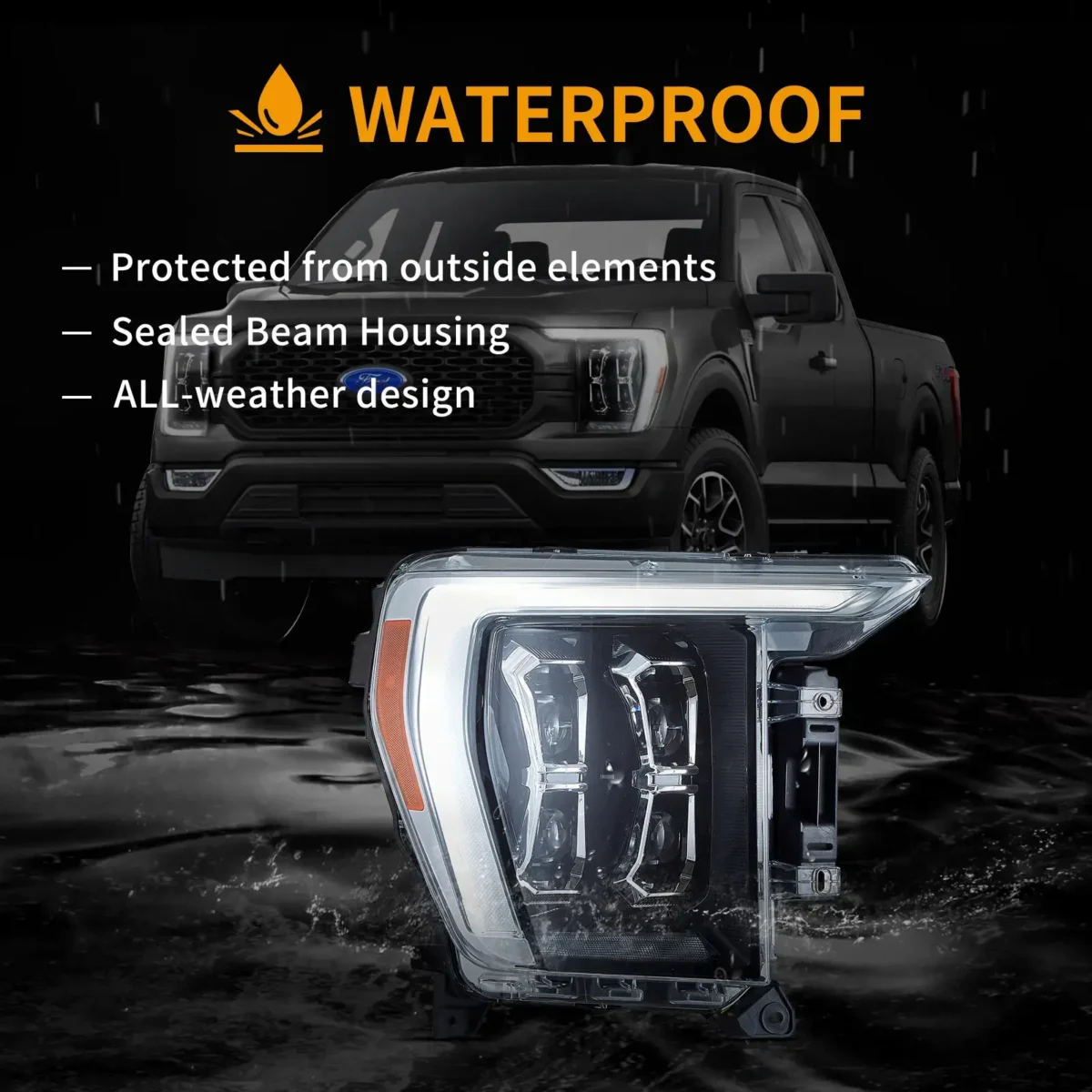 21-present F150 Headlights Full LED Matrix Projector - Image 11