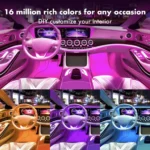 Car Interior LED Lights Dynamic RGB Music Mode 5