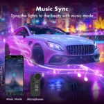 Car Interior LED Lights Dynamic RGB Music Mode 6