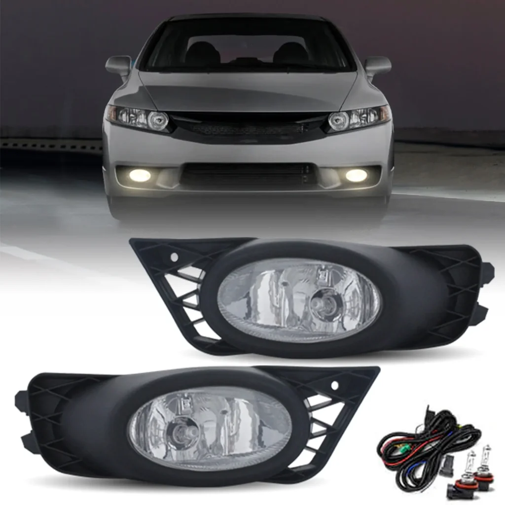 2009 Honda Civic Fog Lights (09-11) Clear With Bulbs