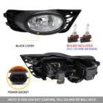 2009 Honda Civic Fog Lights (09-11) Clear With Bulbs Wiring Harness