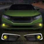 2016 Honda Civic Fog lights (16-21) With Amber Lens 3