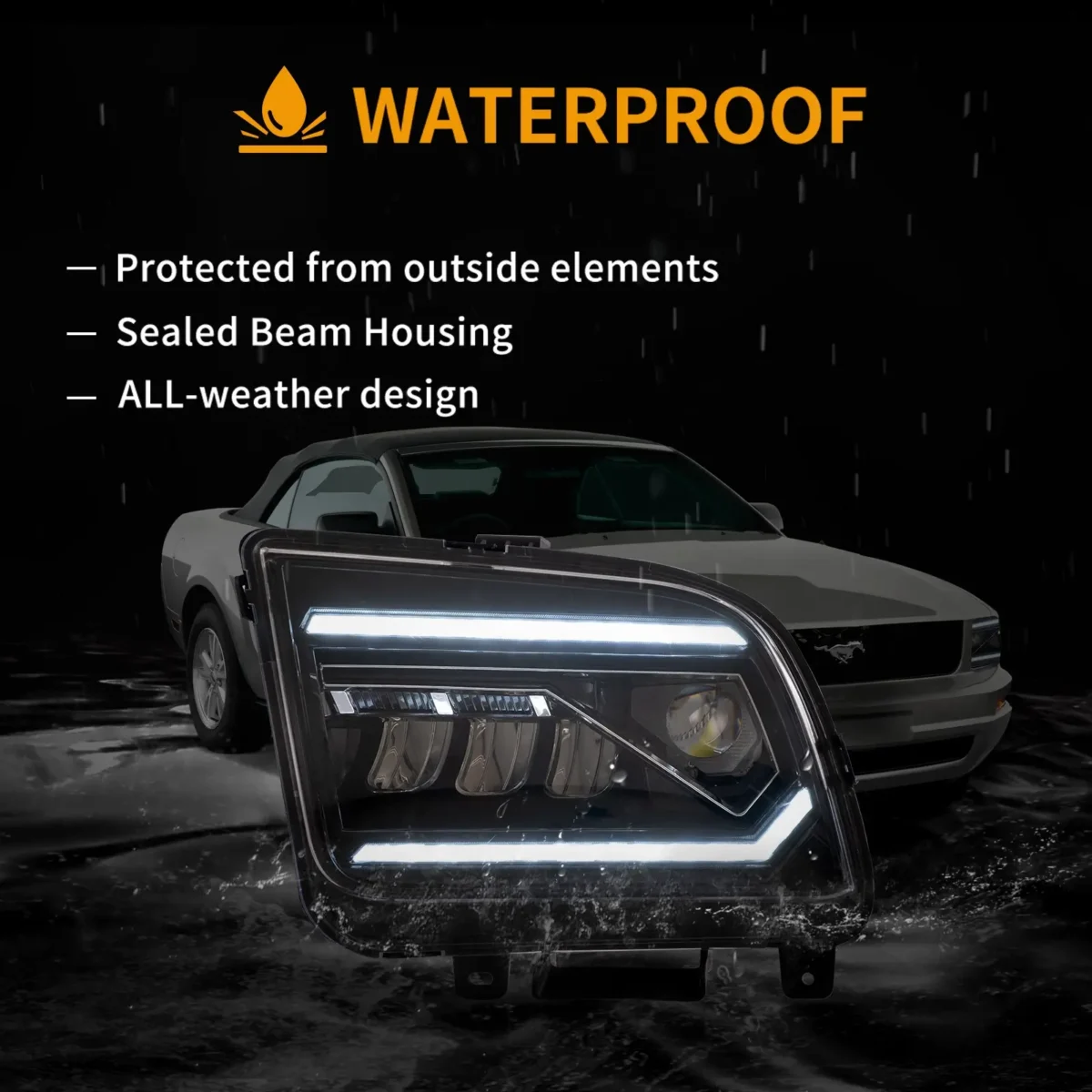 05-09 Mustang S197 Headlights Upgrade To LED Cool Styling - Image 10
