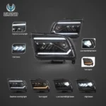 2005 Mustang Headlights (05-09) Upgrade To LED Cool Styling Function Show
