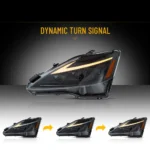 06-13 IS350 Headlights Assembly With LED Start-up Animation - Image 5