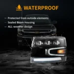 07-13 Chevy Silverado Headlights With LED Matrix Projector - Image 14
