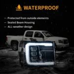 07-13 GMC Sierra Headlights 1500 2500HD 3500HD LED Projector Kits - Image 11