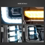 2013 GMC Sierra Headlights (07-13) 1500 2500HD 3500HD LED Projector Kits Detail
