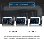 2013 GMC Sierra Headlights (07-13) 1500 2500HD 3500HD LED Projector Kits Start Up