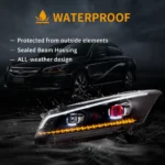 08-12 Honda Accord Headlights Replacement With LED Upgrade Kits - Image 13